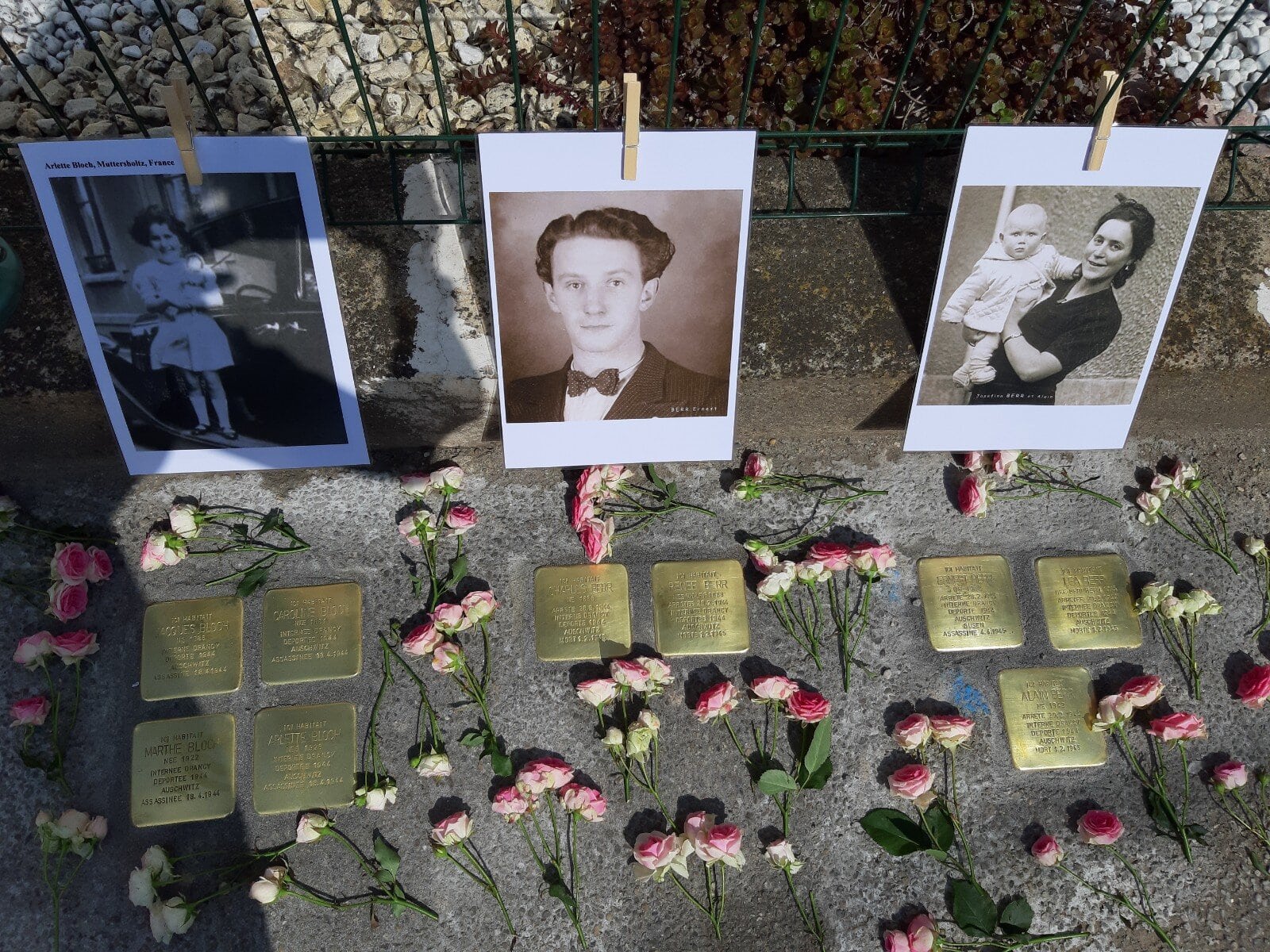 Stolpersteine are installed in front of the former homes of the Nazis' victims, to show where they lived